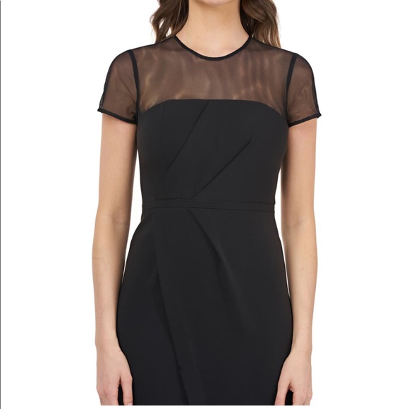 JS Collection Illusion Yoke Asymmetrical Dress - Picture 3 of 6